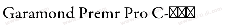 Garamond Premr Pro C字体转换